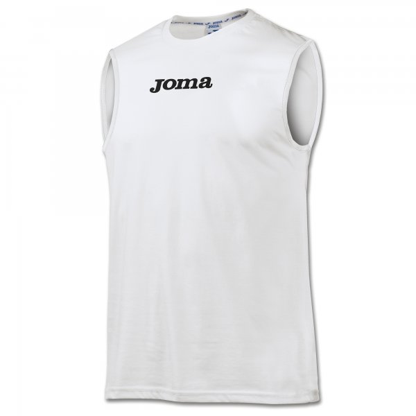 Joma NANTES T-SHIRT COTTON WHITE SLEEVELESS -PACK 10-