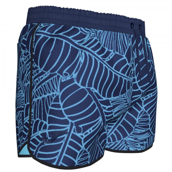 Joma SWIMSUIT SHORT ROYAL-YELLOW LEAVES
