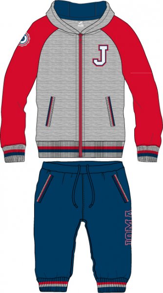 Joma TRACKSUIT GREY-ROYAL BABY