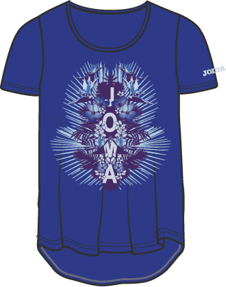Joma T-SHIRT ROYAL S/S -FLOWERS JOMA-