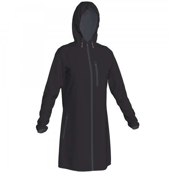 Joma JACKET ZIPPER HOODIE BLACK WOMAN