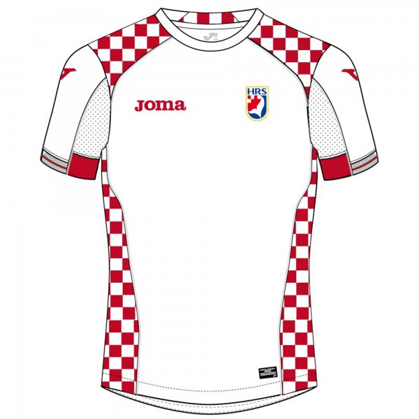 Joma HOME JR T-SHIRT HANDBALL CROATIA WHITE S/S
