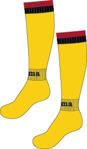 Joma STUTZENSTRUMPF STRIKERS SCHWARZ-ROT-GELB