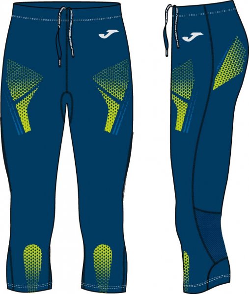 Joma PIRATE TIGHTS RUNNING BLACK-YELLOW