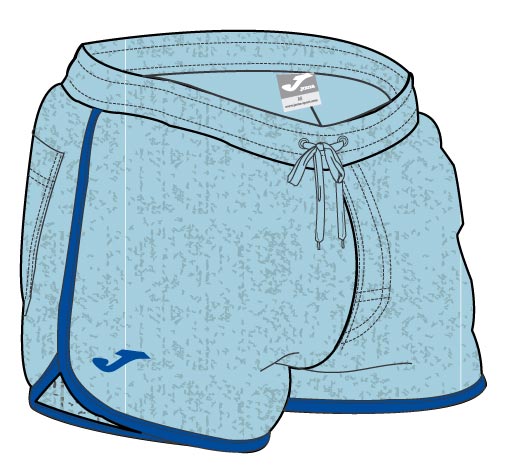 Joma SWIMSUIT SHORT JEANS SKYBLUE-BROWN