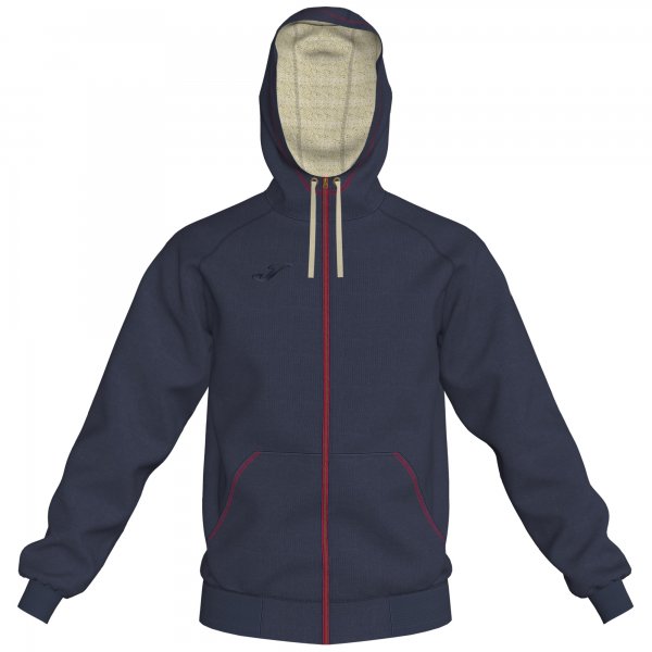 Joma SWEATSHIRT ZIPPER HOODIE COTTON NAVY