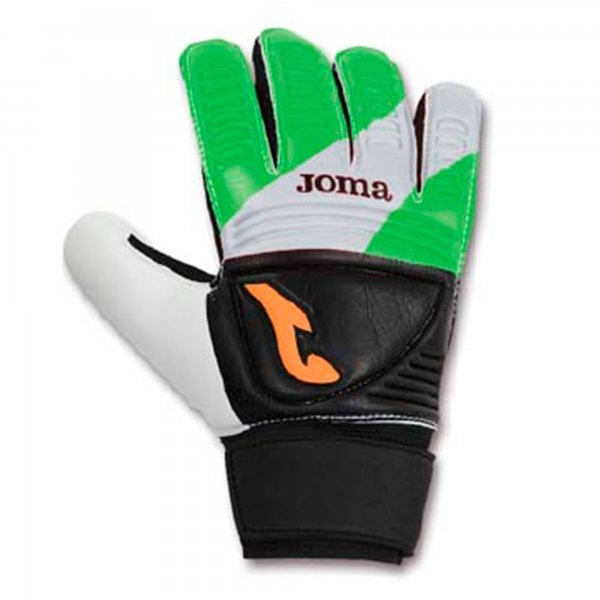 GOALKEEPER GLOVES CALCIO GREEN FLUOR-SILVER