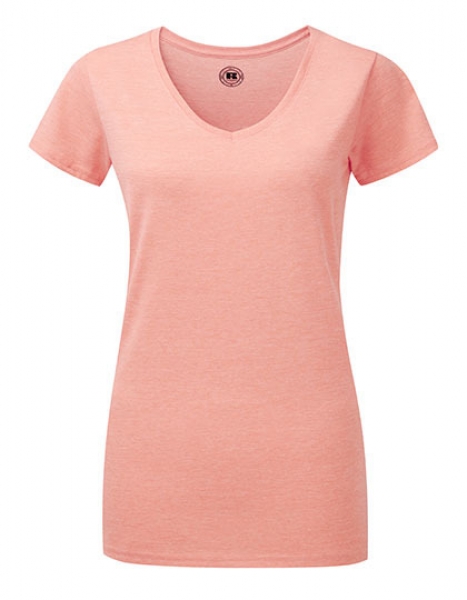 HD Damen T-Shirt mit V-Ausschnitt, inkl. Druck