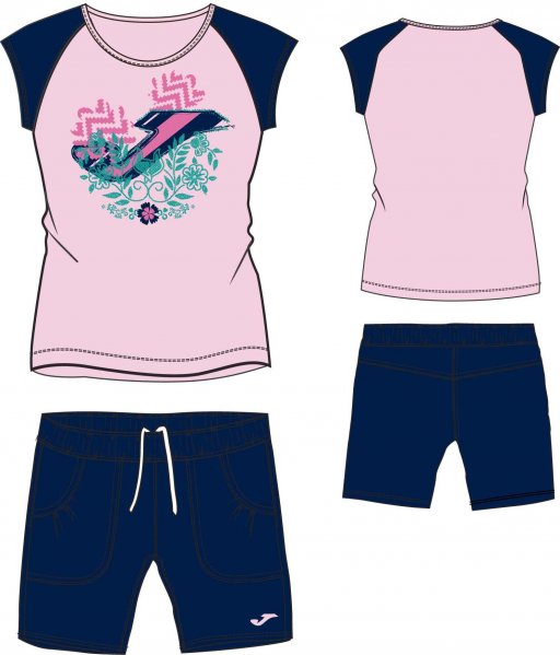Joma SET PINK-NAVY K/A MÄDCHEN