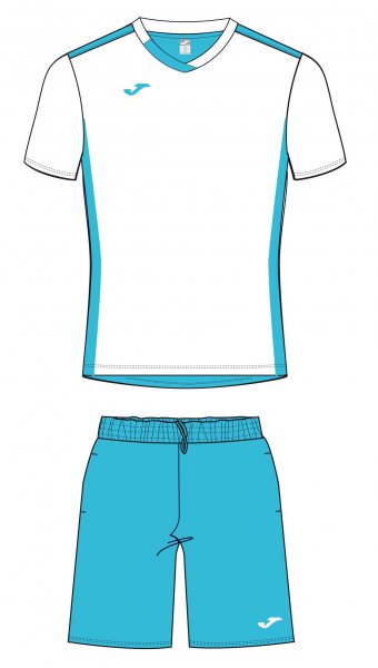 Joma SET T-SHIRT + SHORT LIME-ROYAL S/S