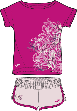 Joma SET JUNIOR GIRL WHITE-SKY BLUE