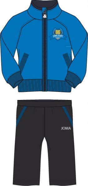 Joma TRACKSUIT GREEN-BLACK BABY