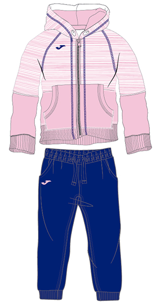 Joma TRACKSUIT STRIPED BABY PINK