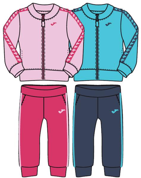 Joma BLUE-NAVY/PINCK-FUCSIA CLUB TRACKSUIT PACK