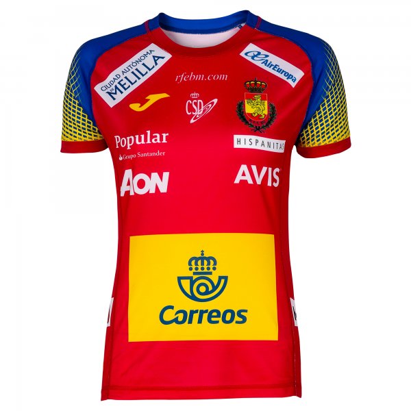 Joma 1ST T-SHIRT HANDBALL SPAIN RED S/S W.