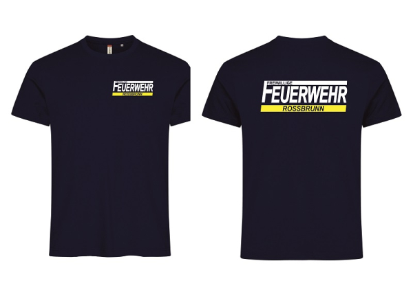Feuerwehr Roßbrunn Basic Shirt, marine