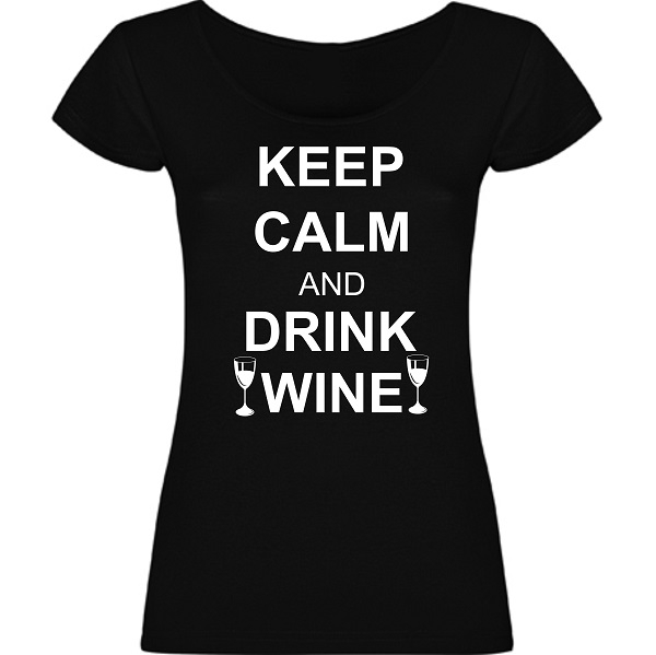 T-Shirt KEEP CALM AND DRINK WINE