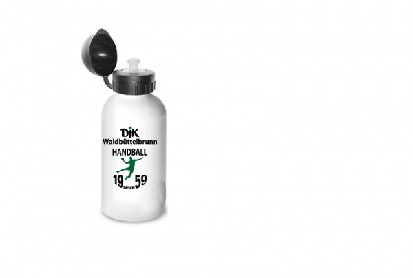 Aluminium-Trinkflasche 0,5l, weiß,  D: 72 mm, H: 190 mm